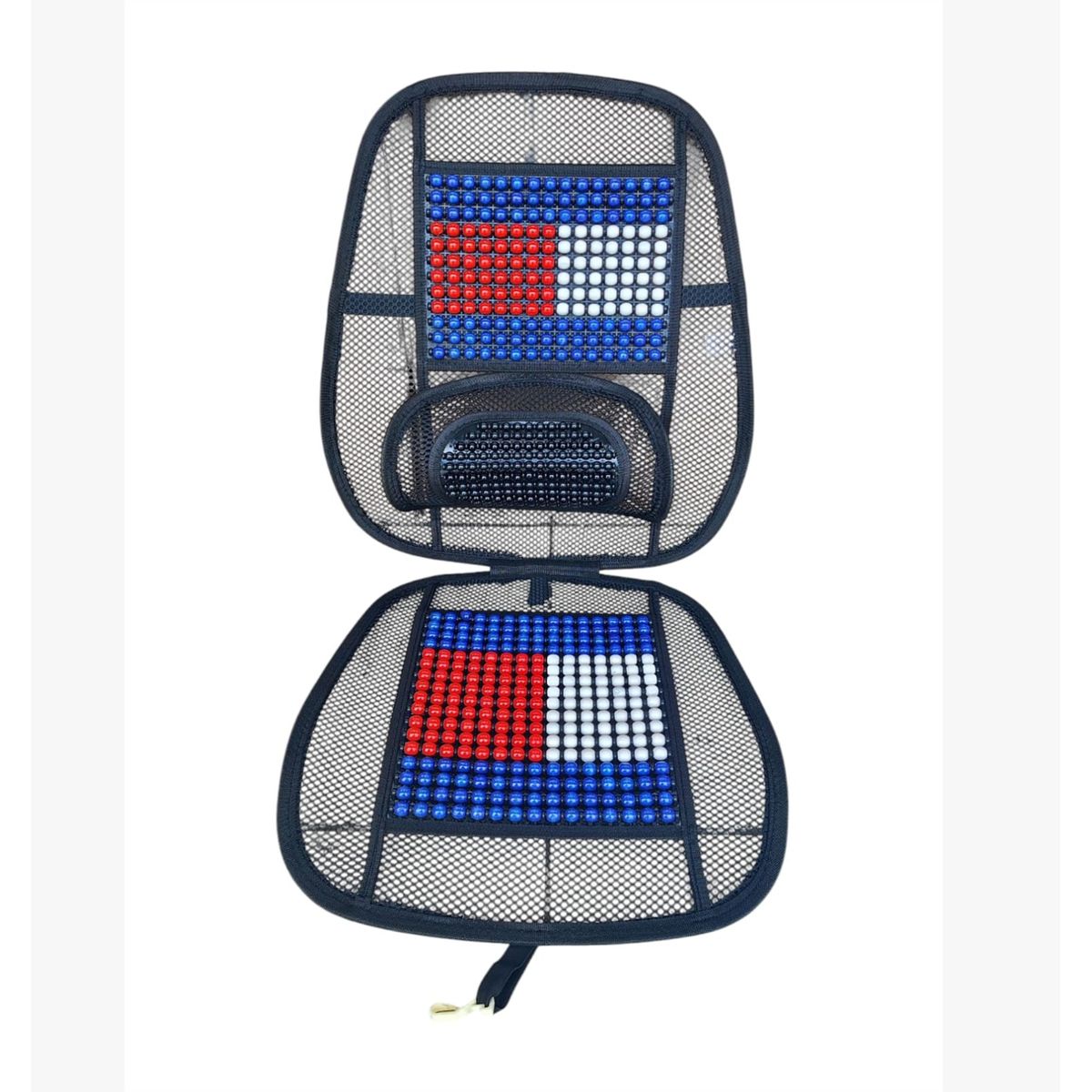 GENERICO - Respaldar Antitranspirante Lumbar Con Riñonera Azul