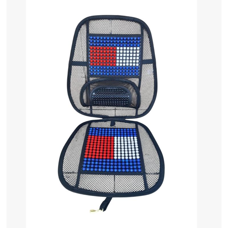 GENERICO - Respaldar Antitranspirante Lumbar Con Riñonera Azul