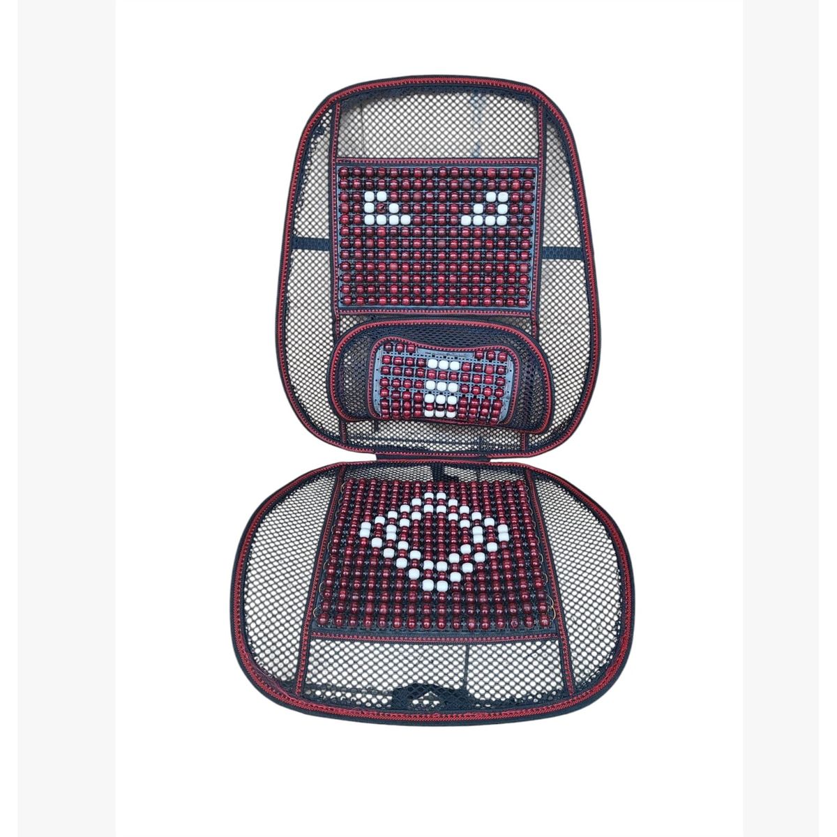 GENERICO - Respaldar Antitranspirante Lumbar Con Riñonera Guinda