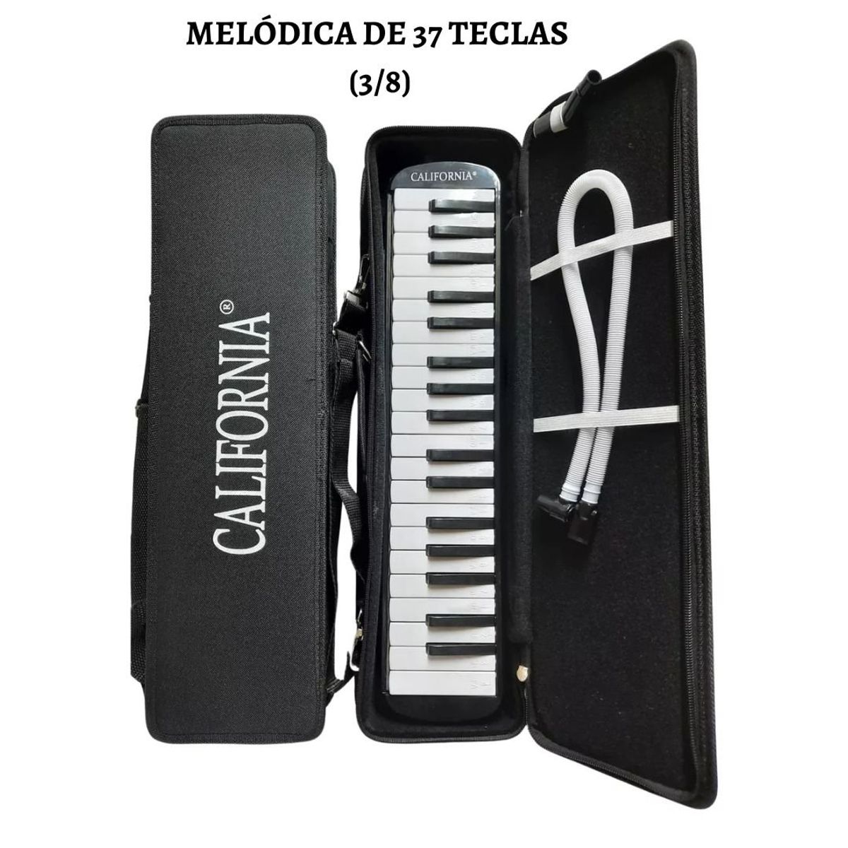 CALIFORNIA - Melódica ORIGINAL de 37 teclas "CALIFORNIA" - Negro