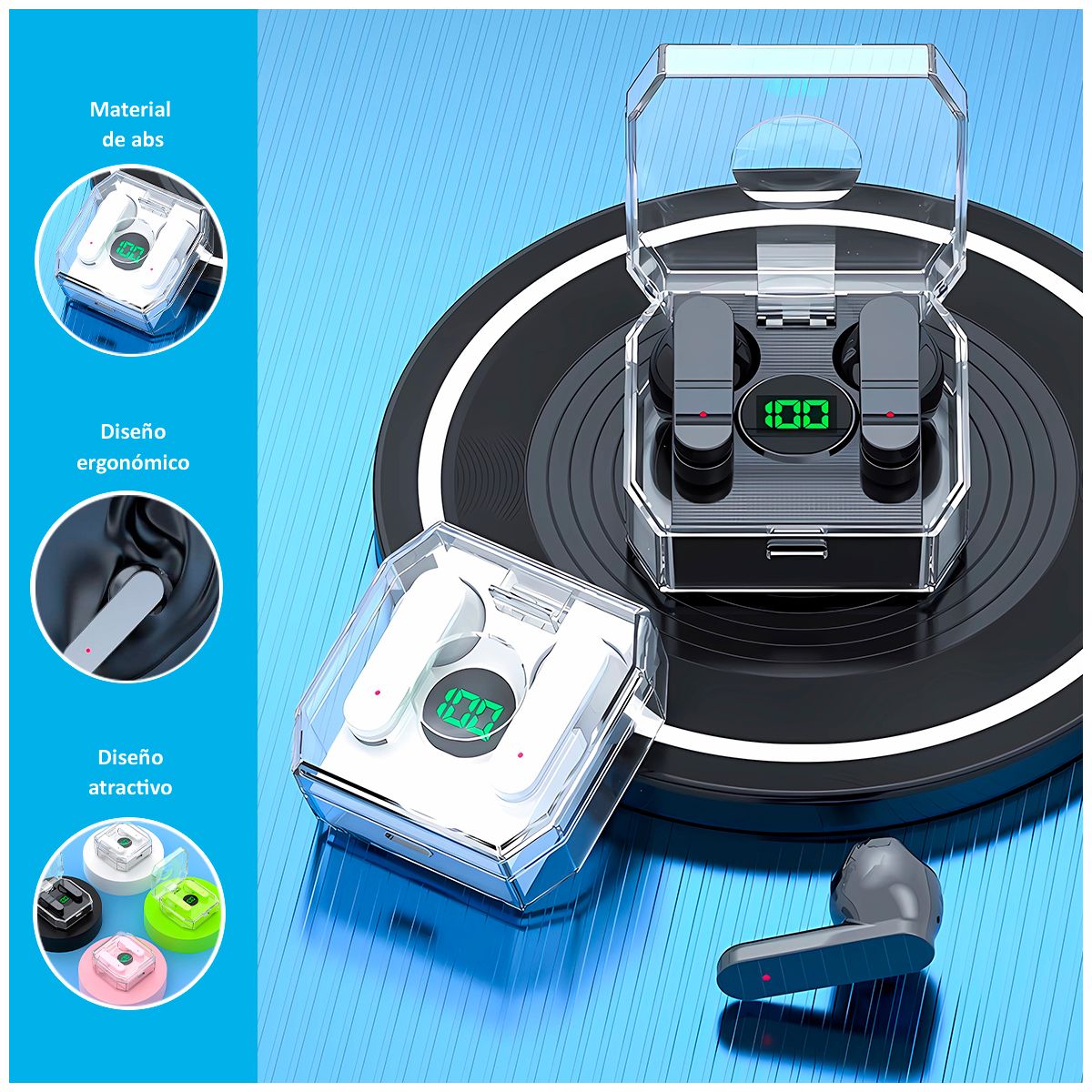 GENERICO - Audífonos Inalámbricos K30 Tws con Bluetooth 5.3 Blanco