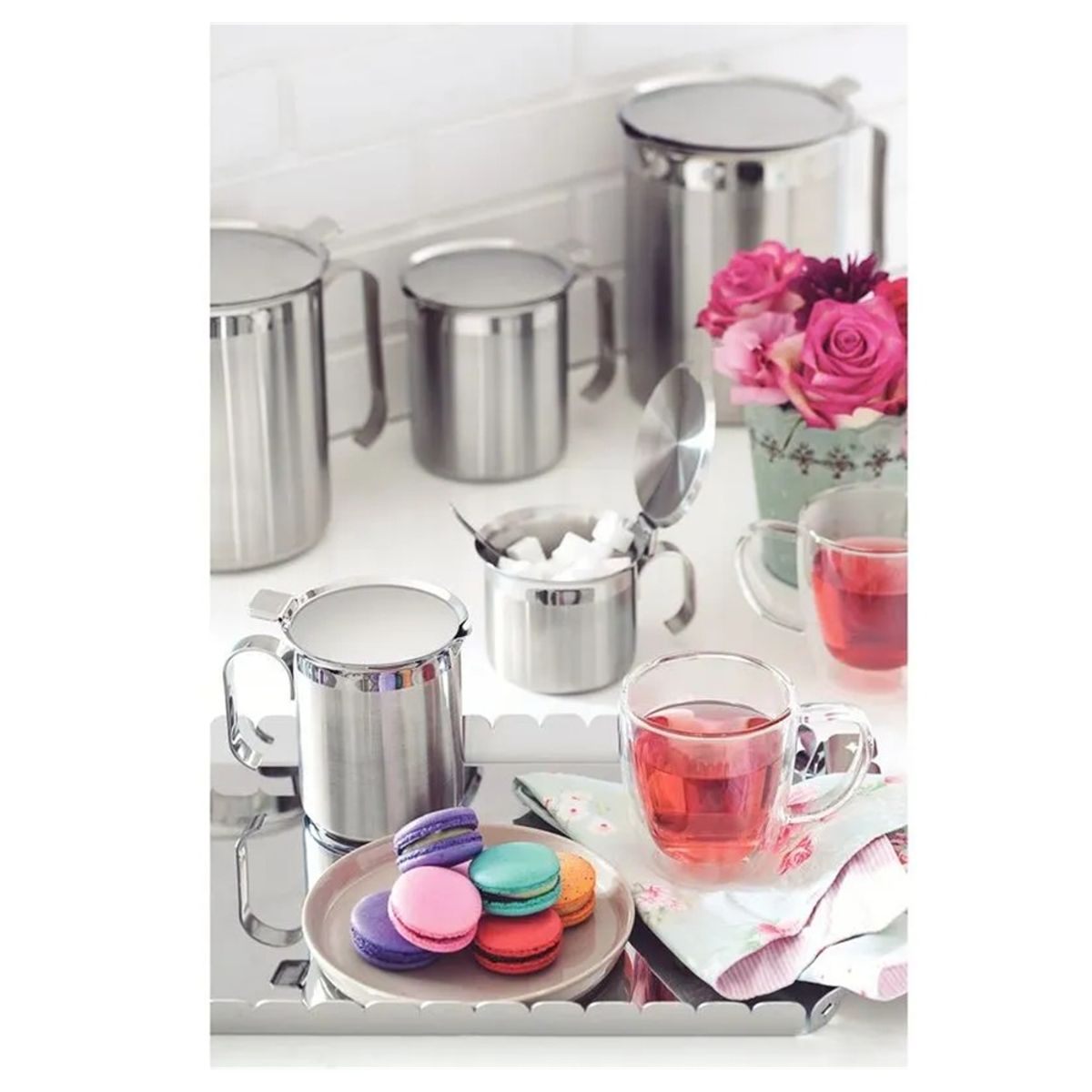 TRAMONTINA - Juego 2 Tazas Vidrio Tramontina Para Te Y Cappuccino 0.27 Lt