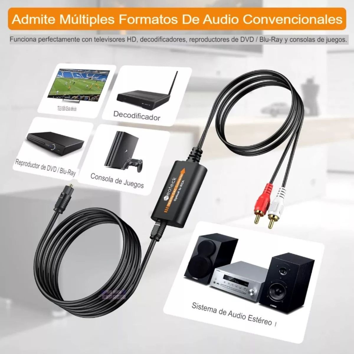 AUDIO SOLUTIONS - Convertidor De Audio Digital A Analógico Alta Calidad 192kh