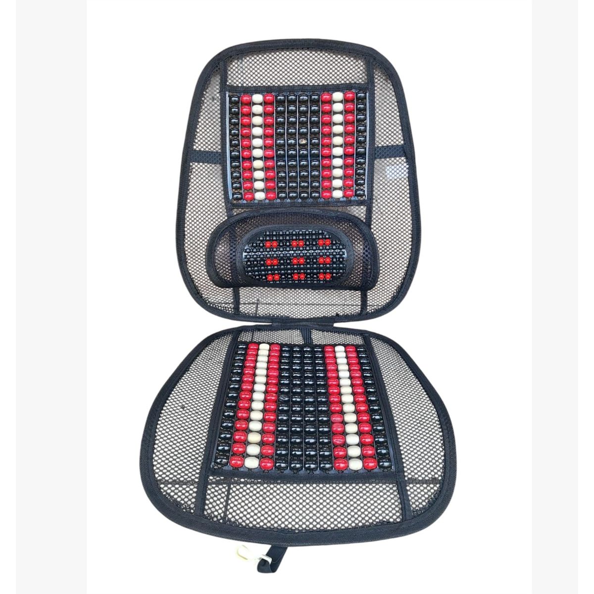 GENERICO - Respaldar Antitranspirante Lumbar Con Riñonera Rojo