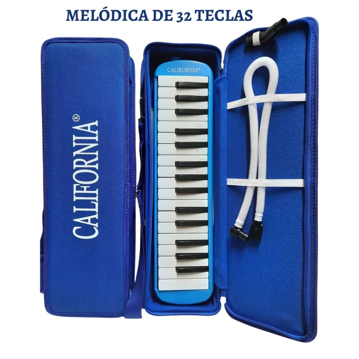 CALIFORNIA - Melódica ORIGINAL de 32 teclas "CALIFORNIA" - AZÚL