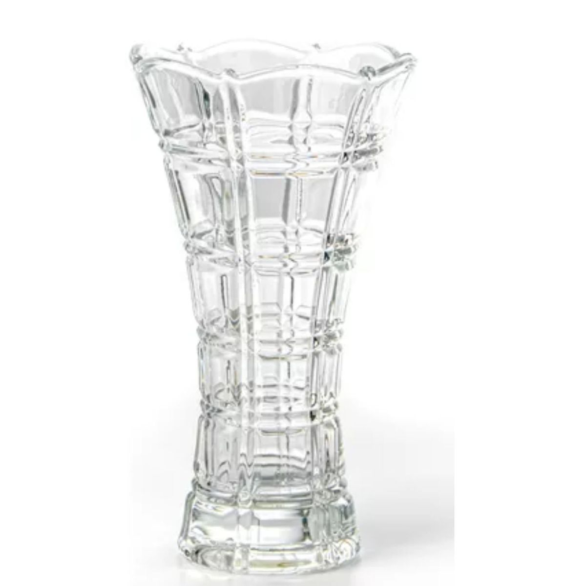 GENERICO - Florero De Vidrio Con Cuadros 24 Cm