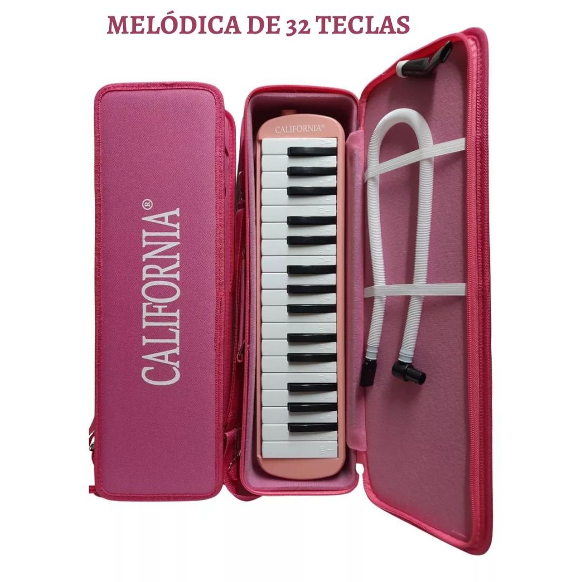 CALIFORNIA - Melódica ORIGINAL de 32 teclas "CALIFORNIA" - Rosado