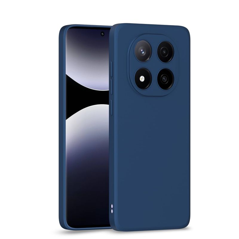 GENERICO - Case Silicona Para Redmi Note 14 Pro 5G- Azul