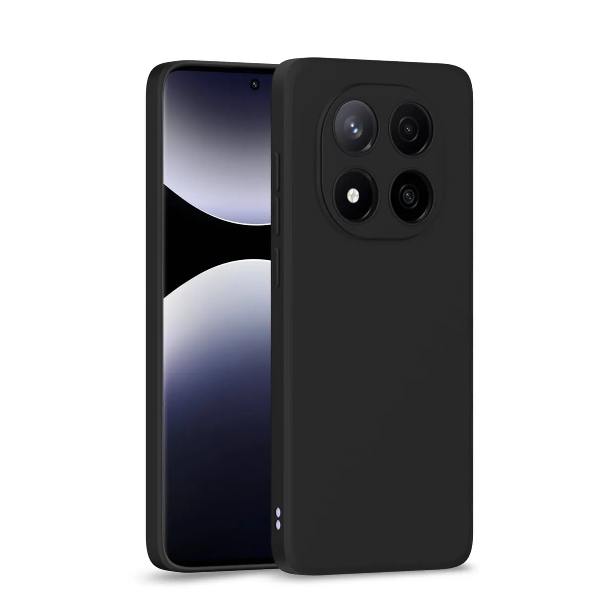 GENERICO - Case Silicona Para Redmi Note 14 Pro 5G- Negro