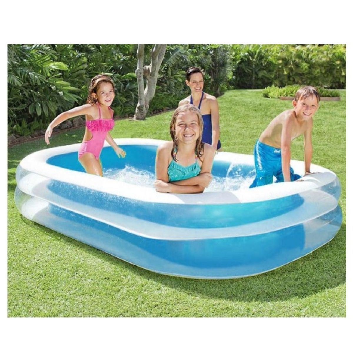 Piscina Inflable Familiar Rectangular 770Lts, marca GENERICO - Foto 2