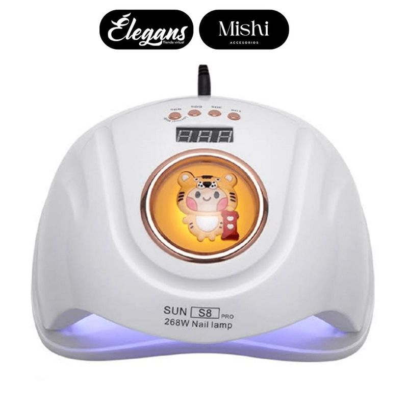 ROMAX - Lampara secador de uñas color blanco SUN S8-1 Élegans