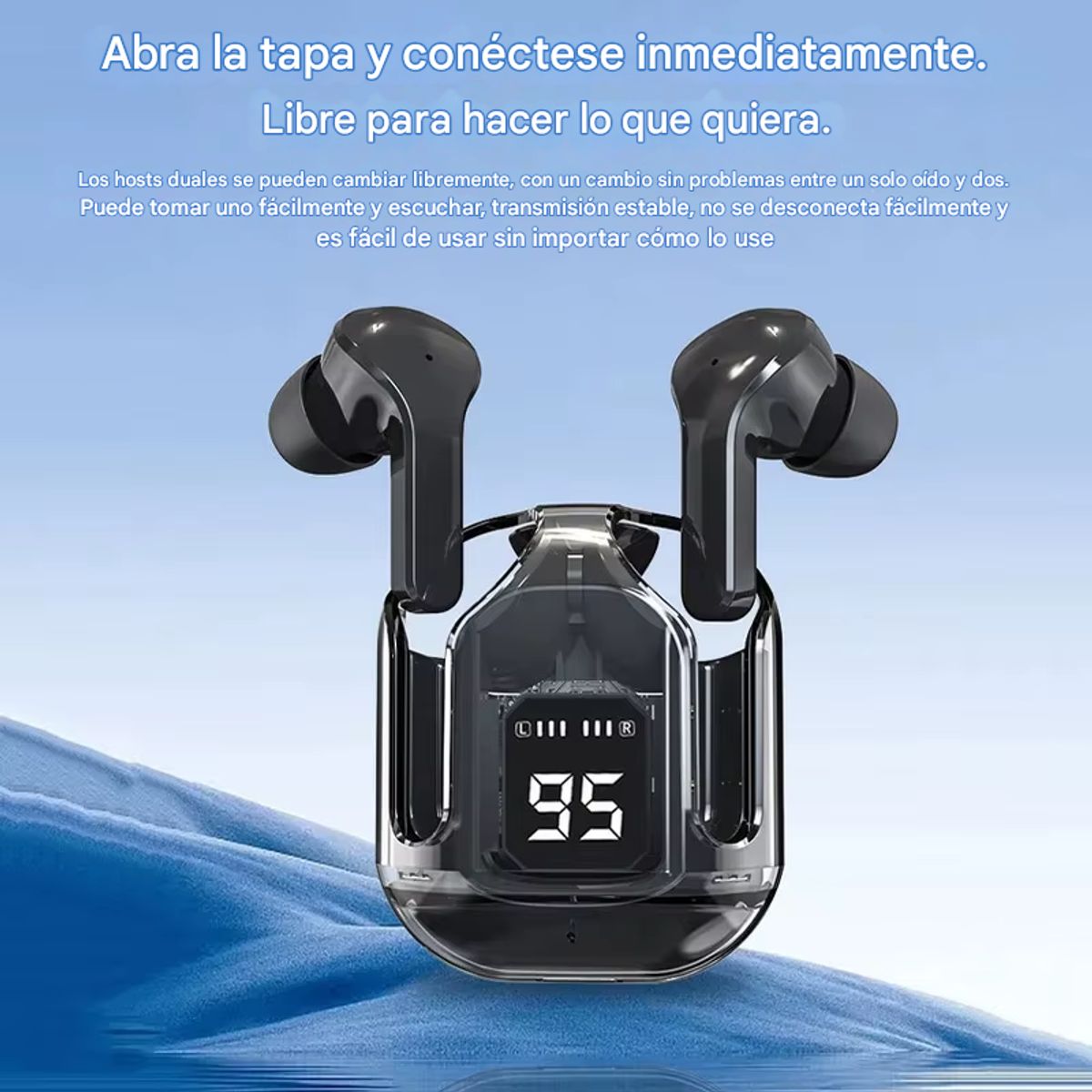 GENERICO - Auriculares Bluetooth Air31 deportivo estéreo bajos TWS - Color NEGRO