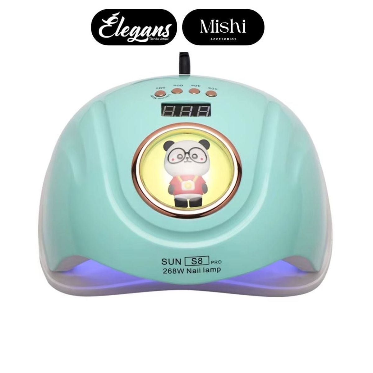 ROMAX - Lampara secador de uñas color verde SUN S8-1  Élegans