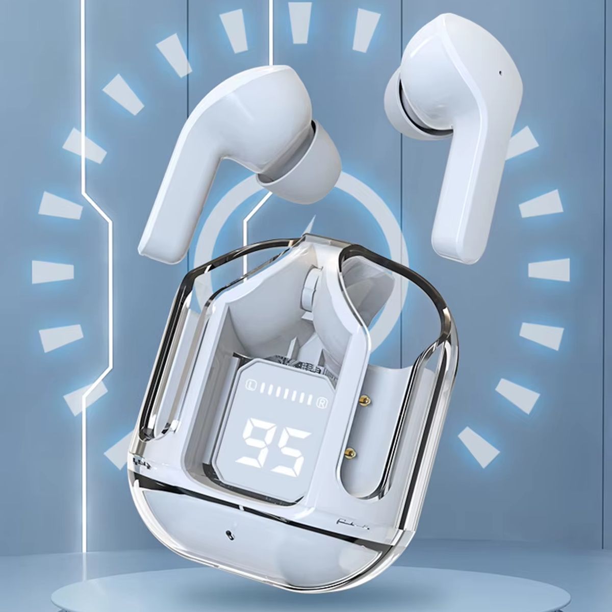 GENERICO - Auriculares Bluetooth Air31 deportivo estéreo bajos TWS - Color BLANCO