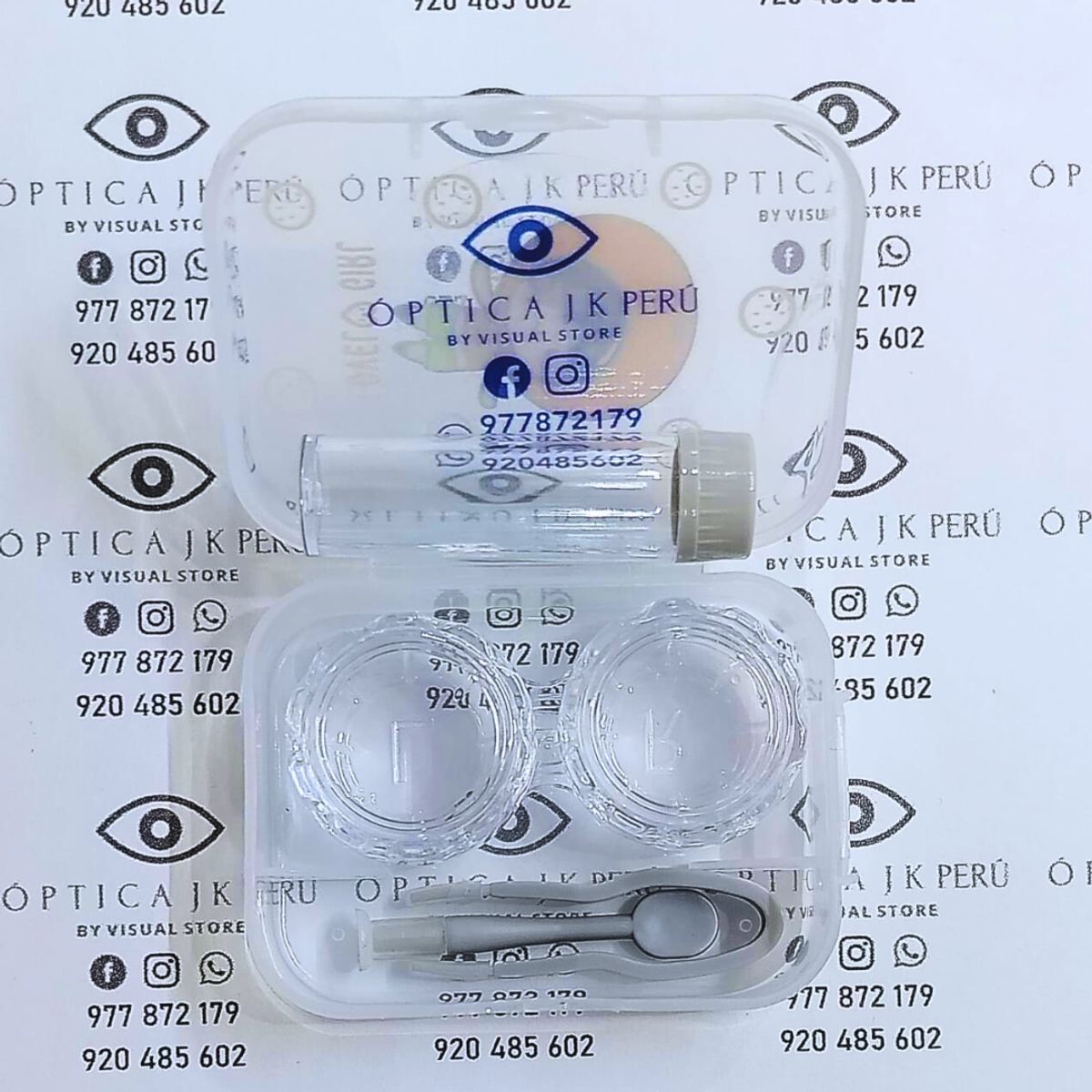 JK - KIT ACCESORIO PARA LENTES DE CONTACTO DISEÑO KAWAI