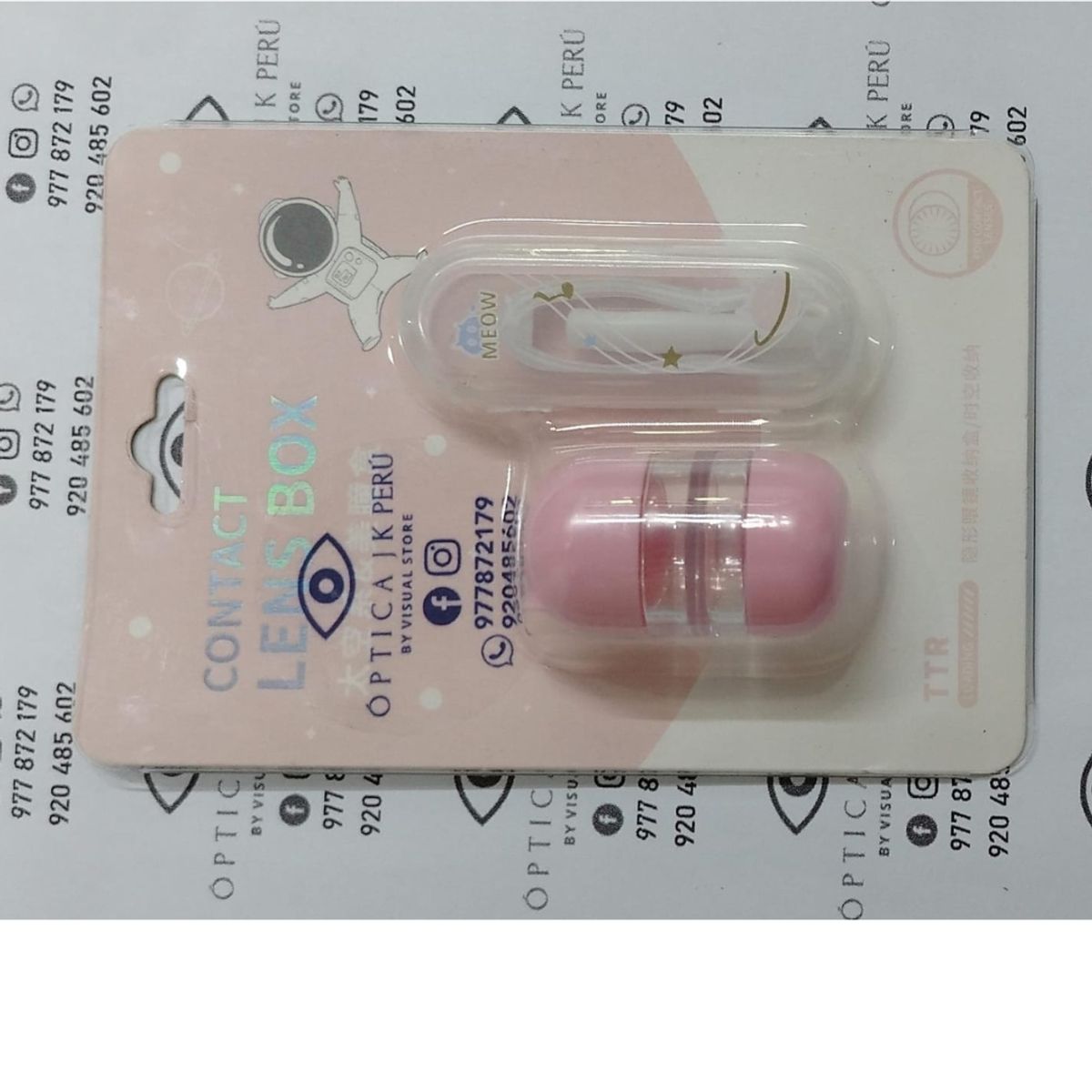 JK - KIT ACCESORIO PARA LENTES DE CONTACTO DISEÑO KAWAI