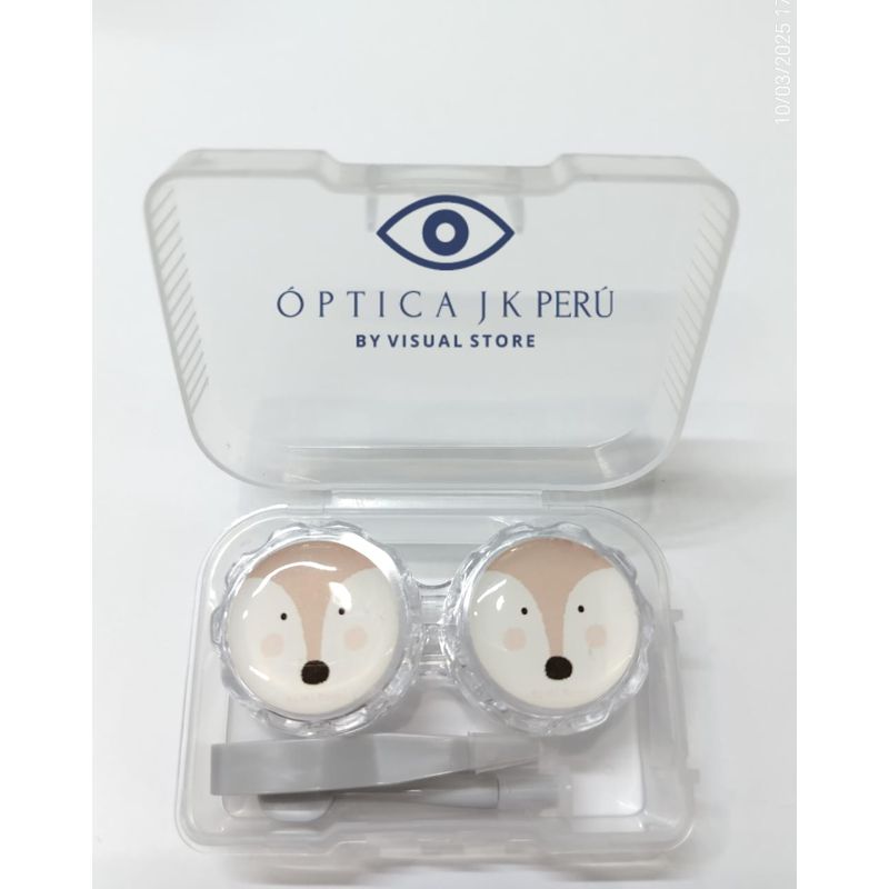 JK - KIT ACCESORIO PARA LENTES DE CONTACTO DISEÑO KAWAI