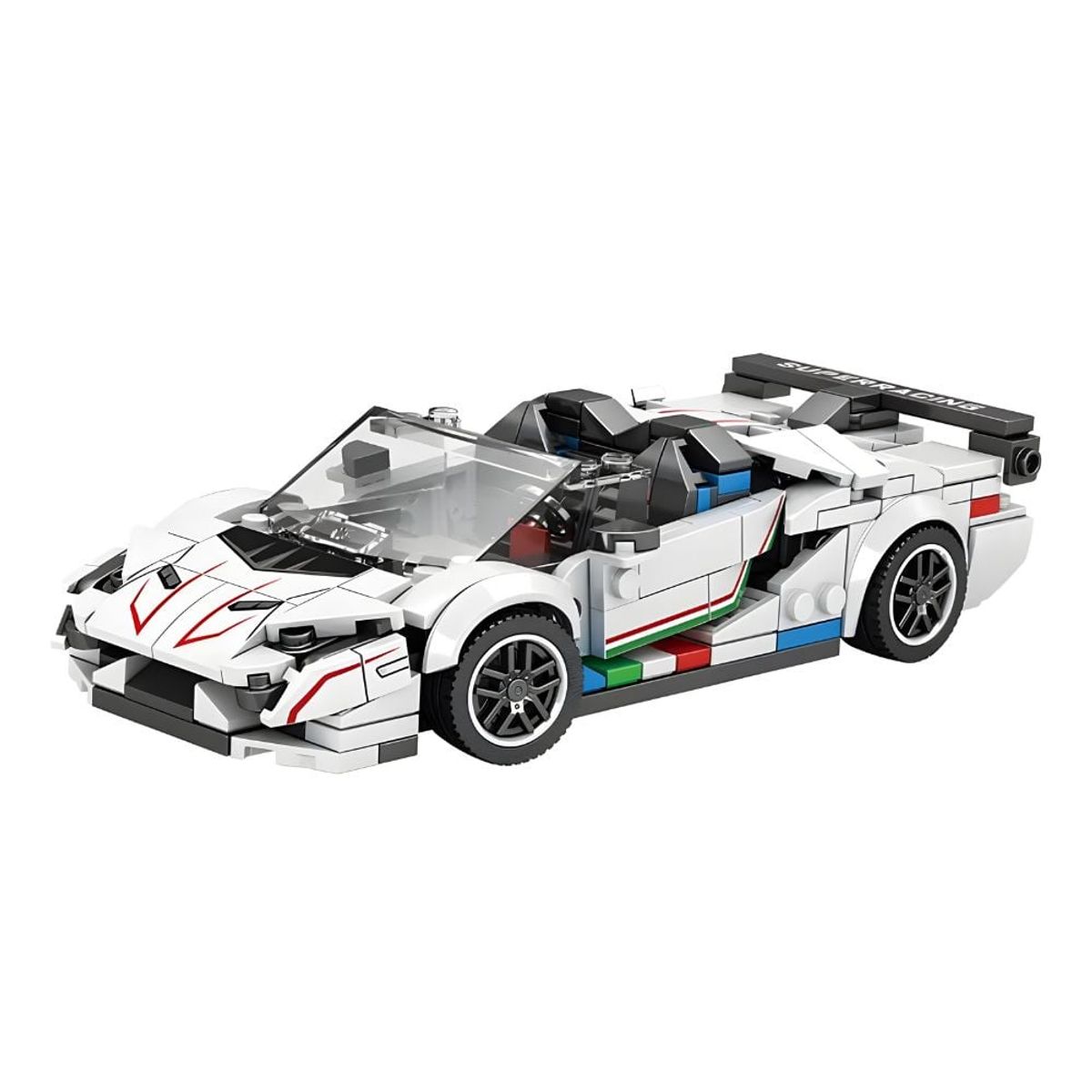 GRUPO CB - Bloques de Construccion Auto de Carrera Modelo SVJ 382 pzs