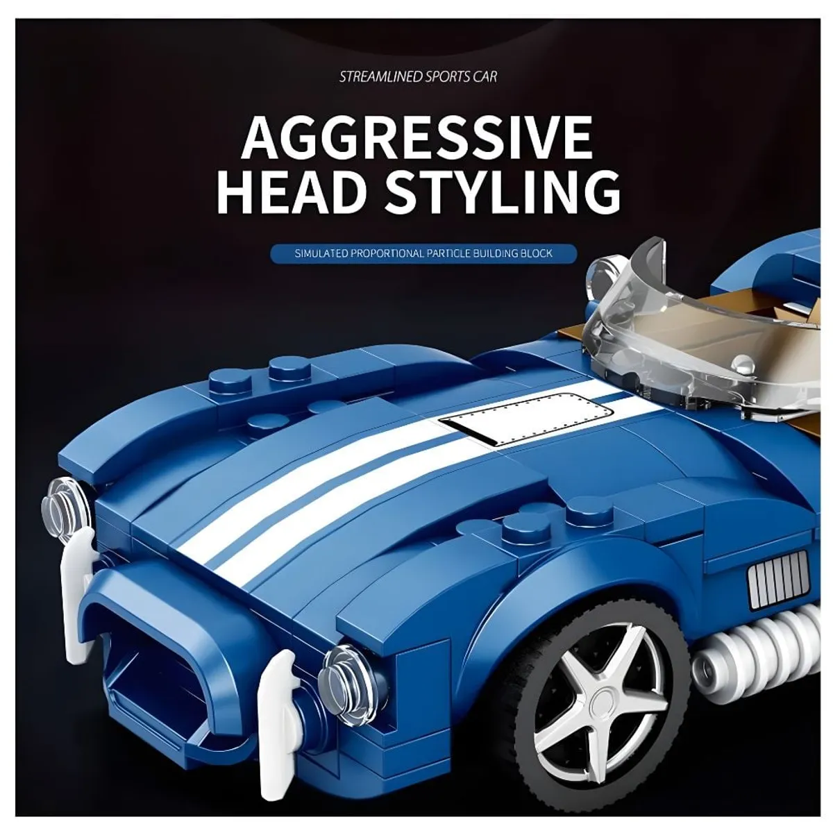 GRUPO CB - Bloques de Construcción Auto de Colección Modelo Cobra 312 pzs