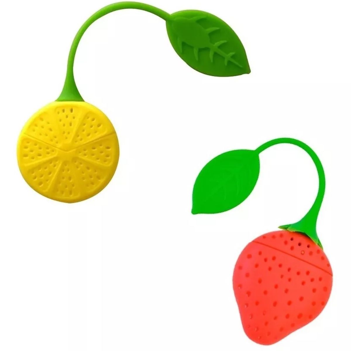 GENERICO - Set x 2 infusores filtrantes de té fresa y limón
