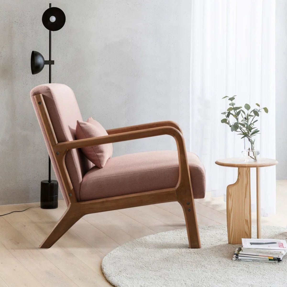 GENERICO - Butaca Hernán 1 cuerpo Palo Rosa Decoban Hogar