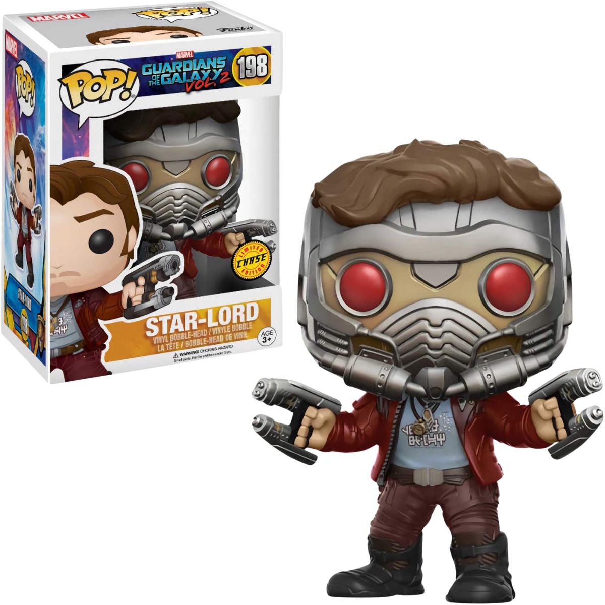 FUNKO - Funko Pop Star Lord Chase - Guardianes de la Galaxia 198