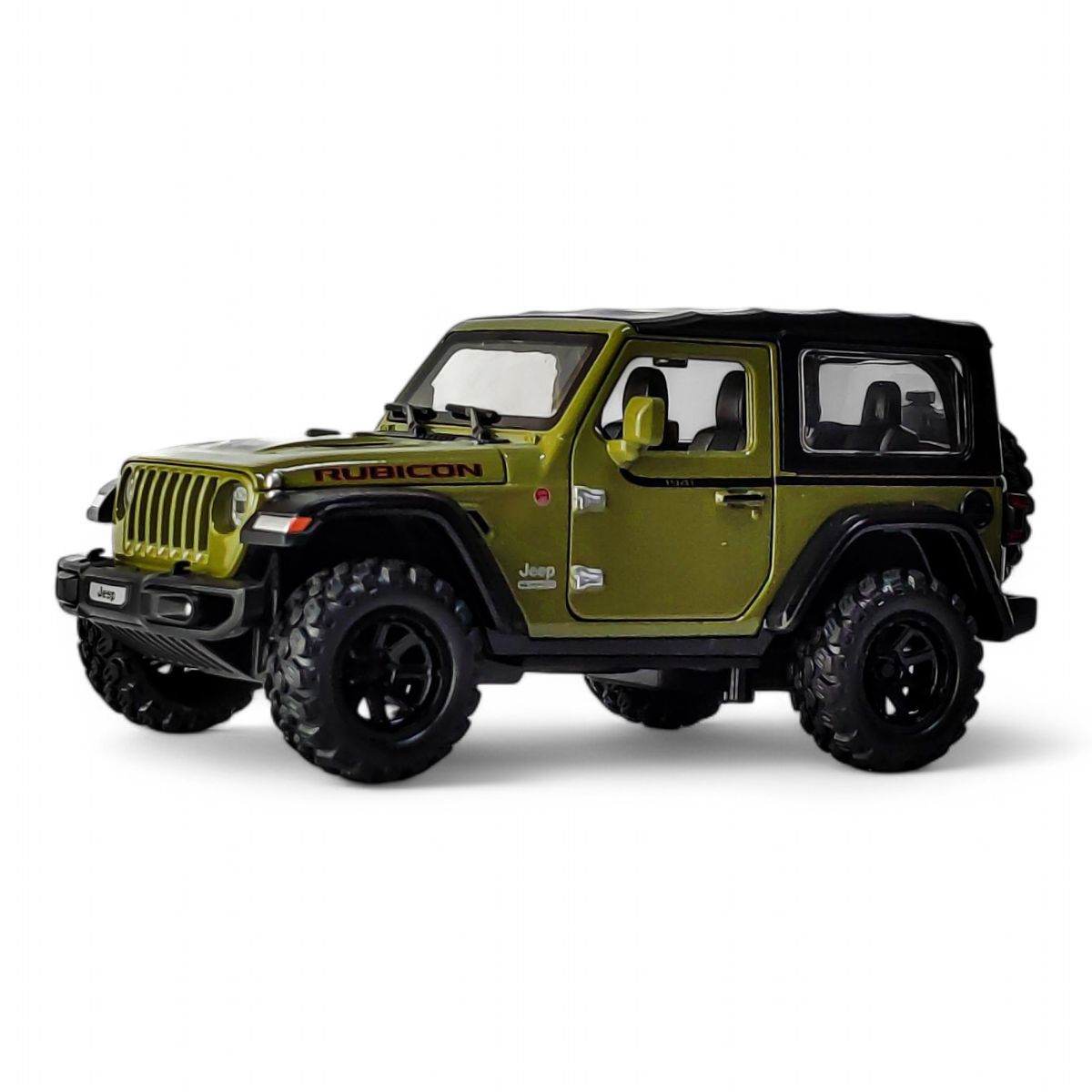 GENERICO - Jeep rubicon escala 1.32 metalico  VERDE