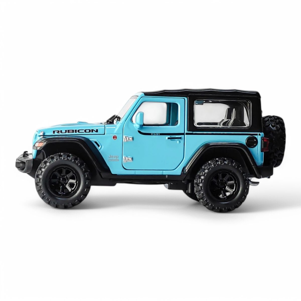 GENERICO - Jeep rubicon escala 1.32 metalico  CELESTE
