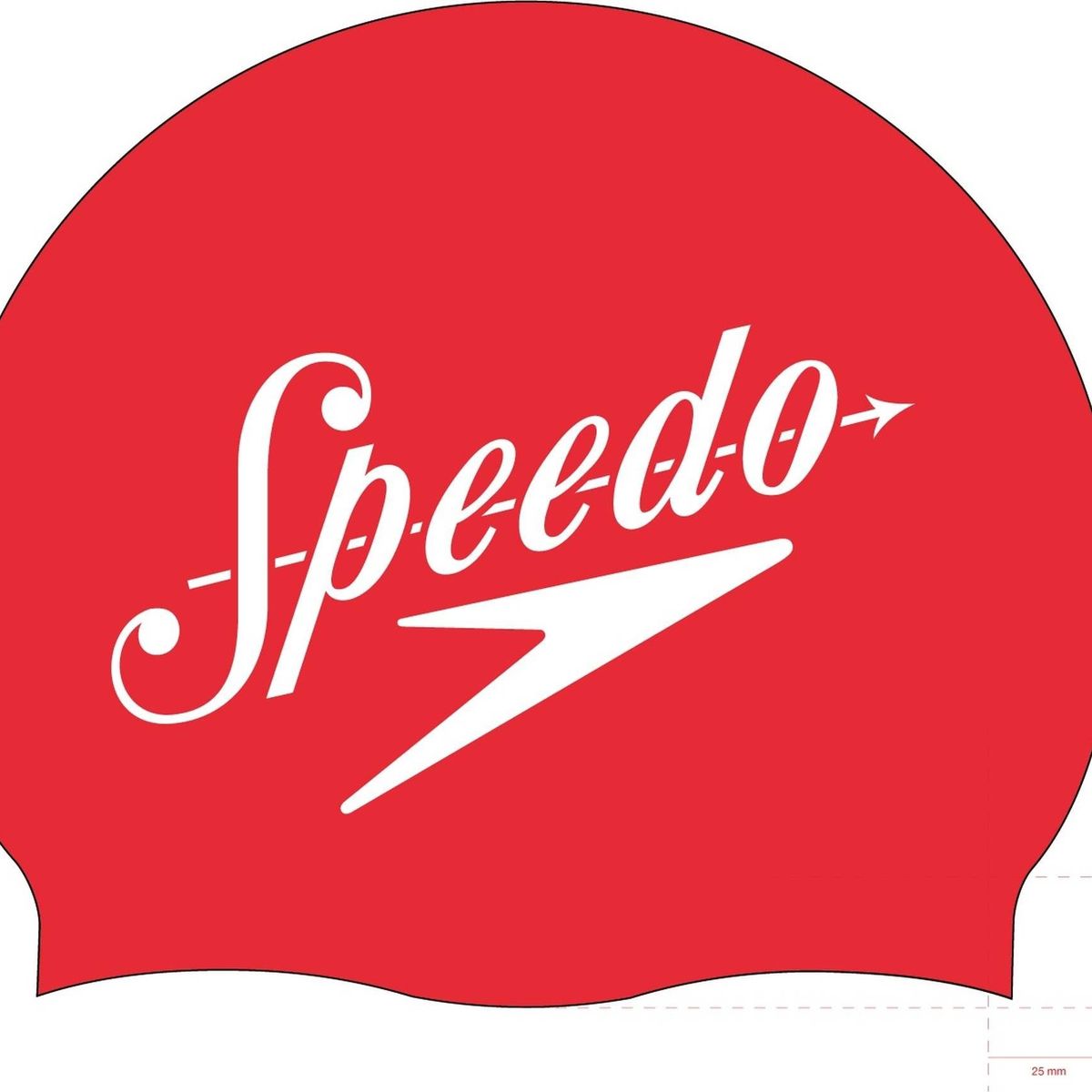SPEEDO - Gorro natacion Speedo Slogan Print Cap Red