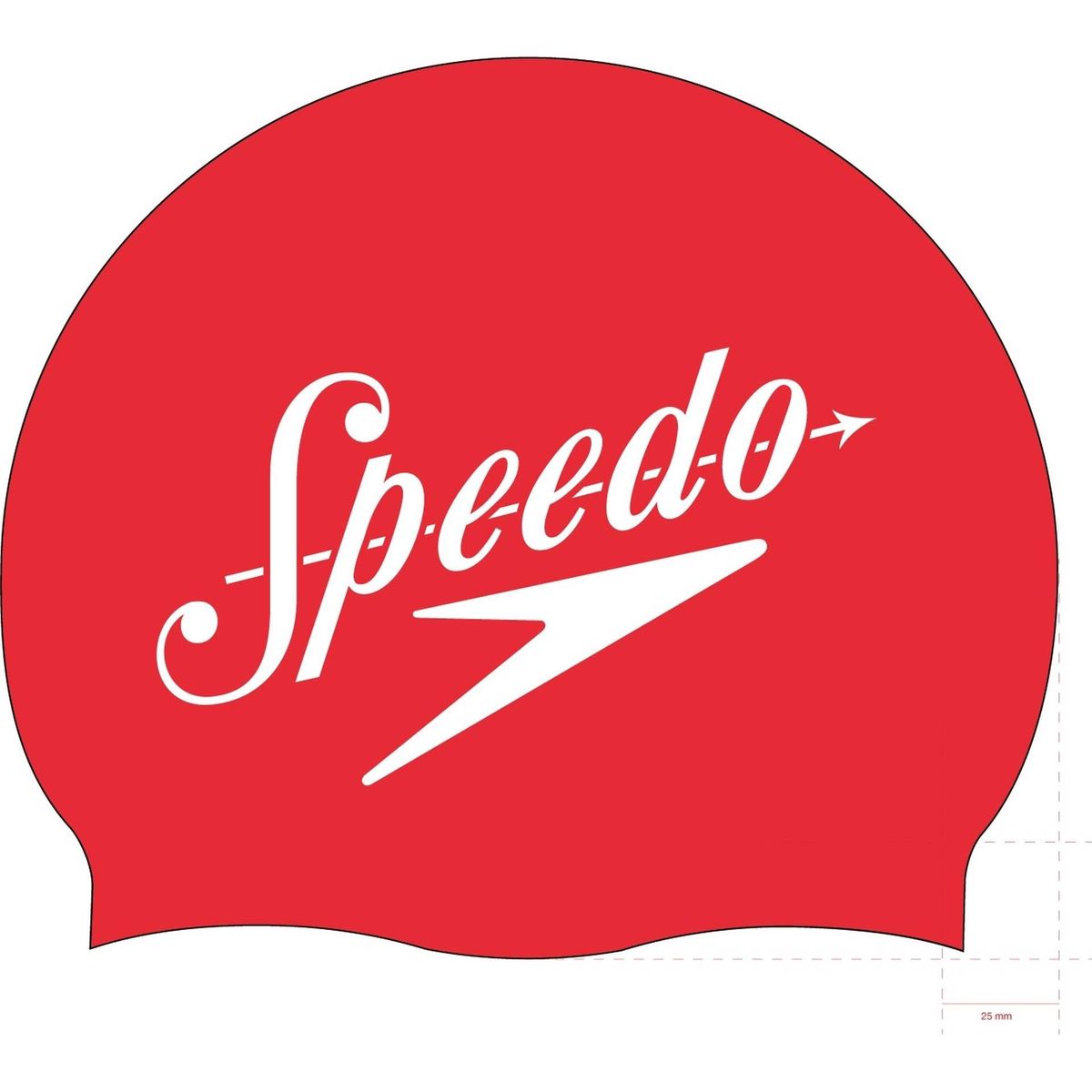 SPEEDO - Gorro natacion Speedo Slogan Print Cap Red