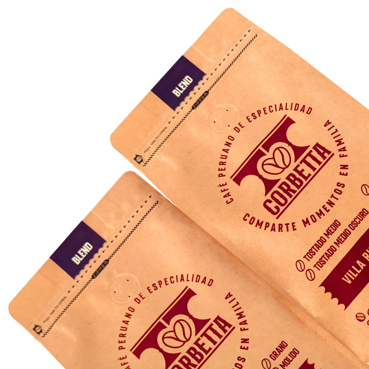 CORBETTA - Café de Especialidad Molido Pack 500 Gr Villa Rica Blend