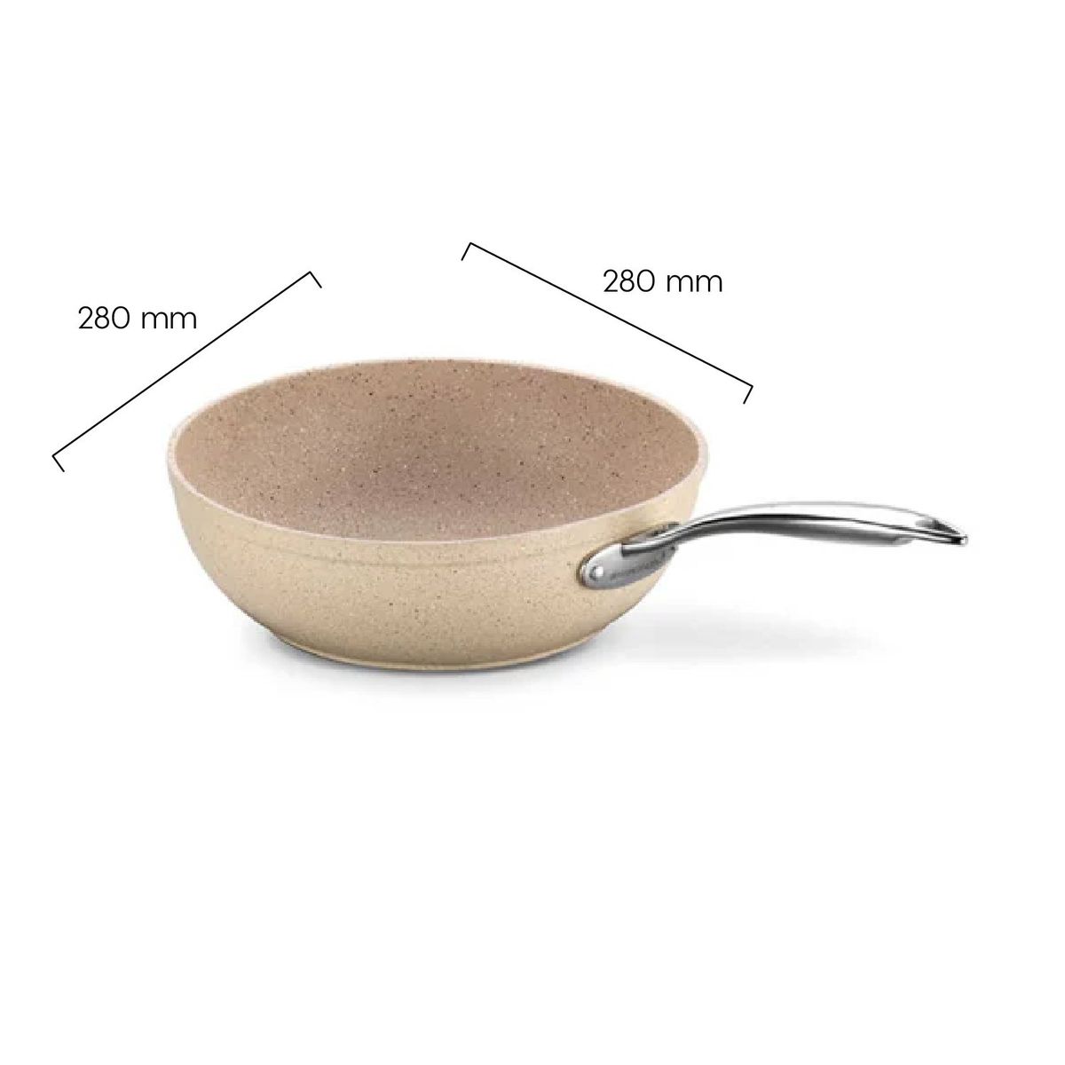 KORKMAZ - Wok A1267 Granita 28 cm KORKMAZ
