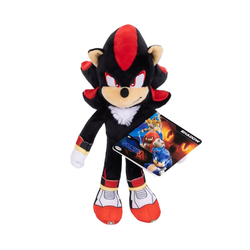 XCLUSIVE - Shadow el erizo Peluche -Sonic 3 la película peluche pequeño