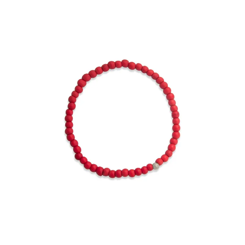 MENS FASHION BOX - Pulsera Coral Rojo 4