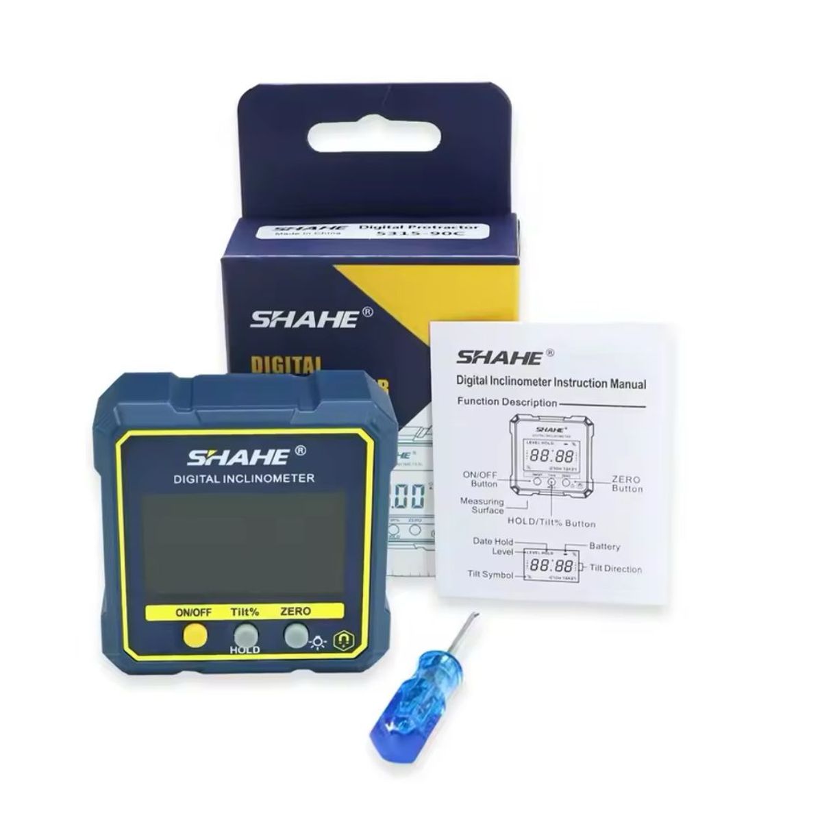 GENERICO - INCLINOMETRO MAGNETICO DIGITAL 360 SHAHE