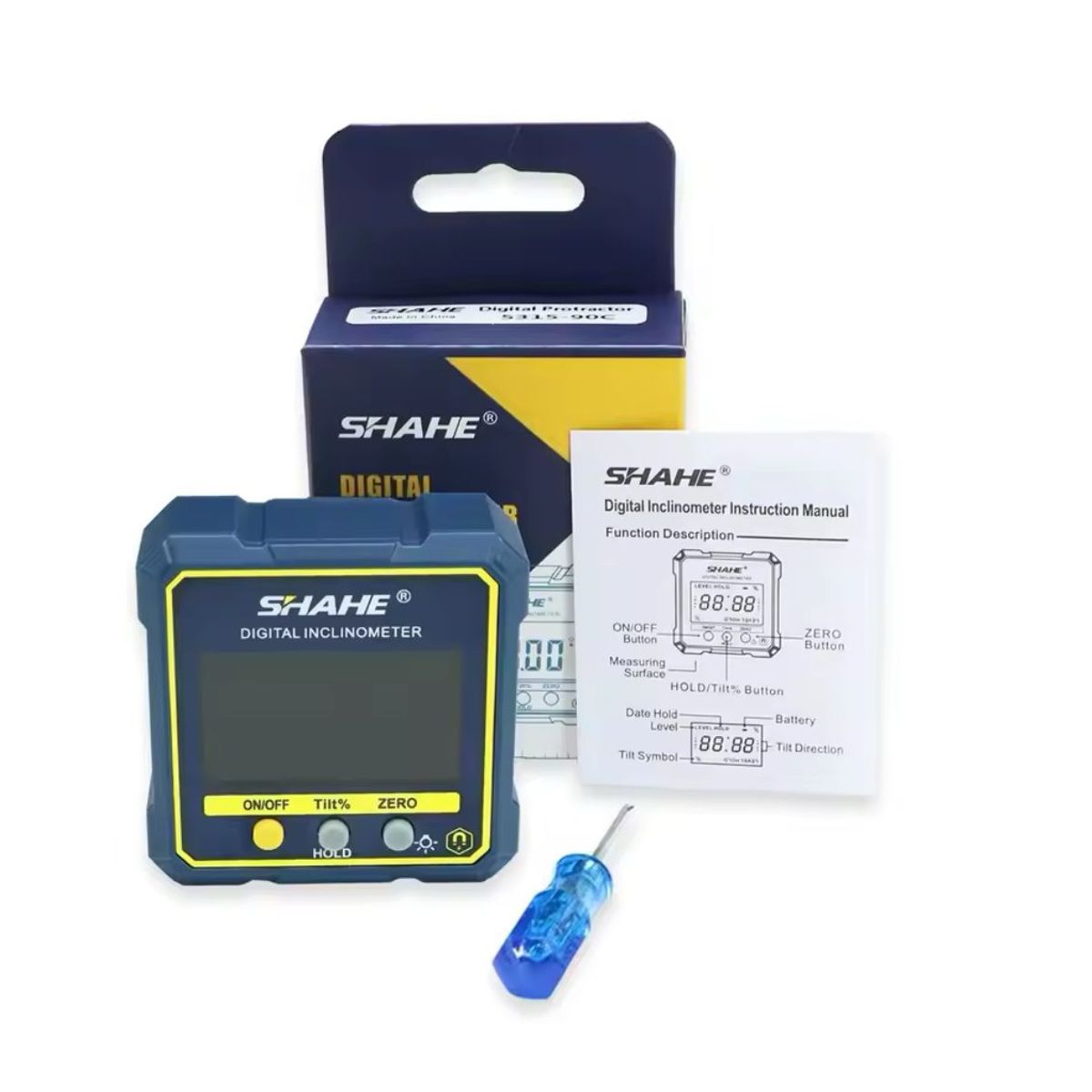 GENERICO - INCLINOMETRO MAGNETICO DIGITAL 360 SHAHE