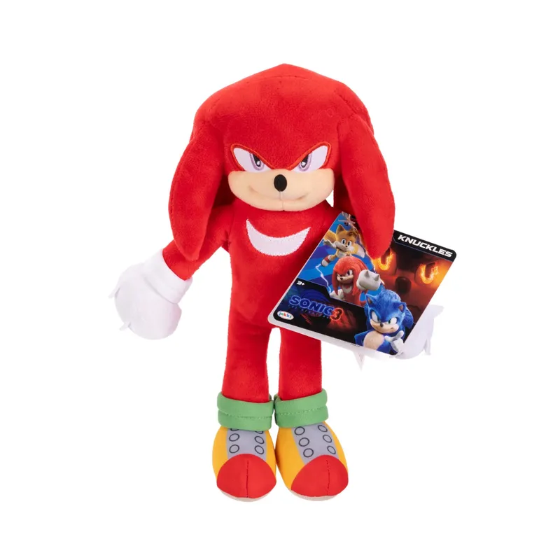 SONIC - Knuckles Equidna Peluche - Sonic 3 película peluche pequeño