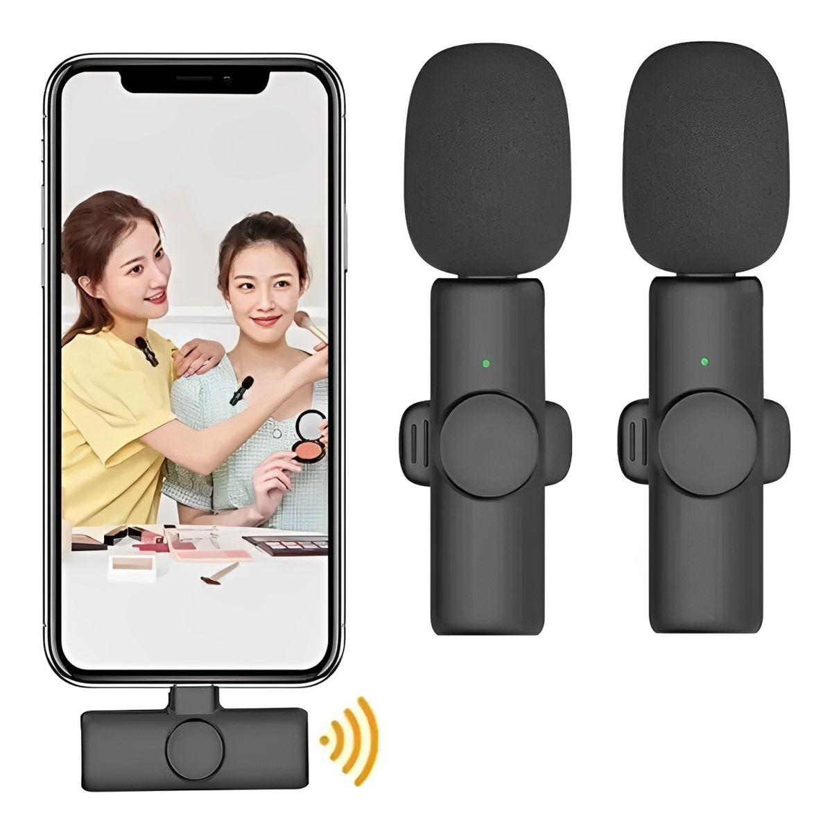 GENERICO - Micrófono Inalámbrico Zero K9 Dual para Iphone y Android