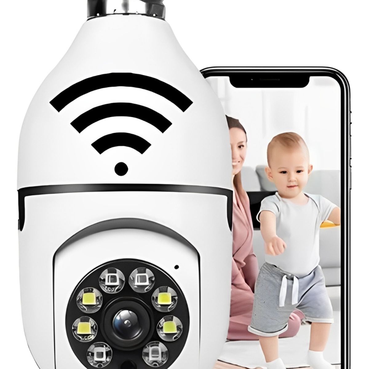 GENERICO - Foco Cámara Led Espía V360 Pro