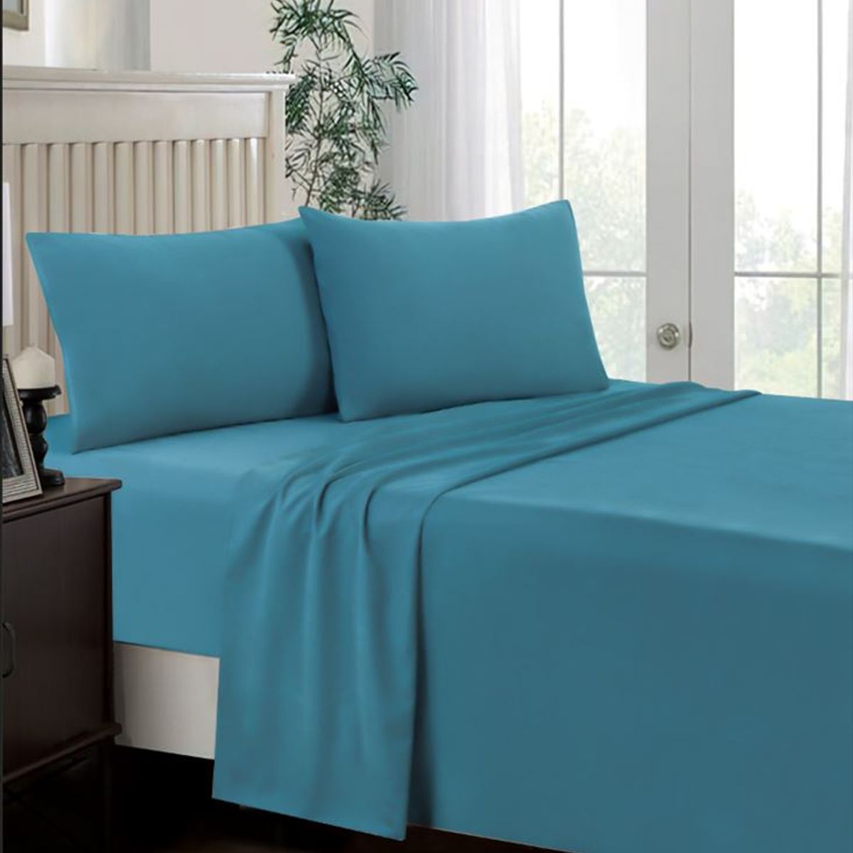 CASATEX - Juego de Sábanas 2 plazas 100% Algodón Acero