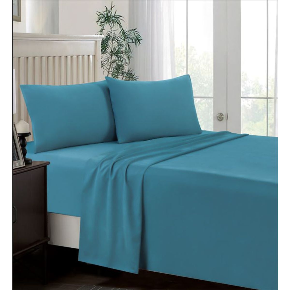 CASATEX - Juego de Sábanas 2 plazas 100% Algodón Acero