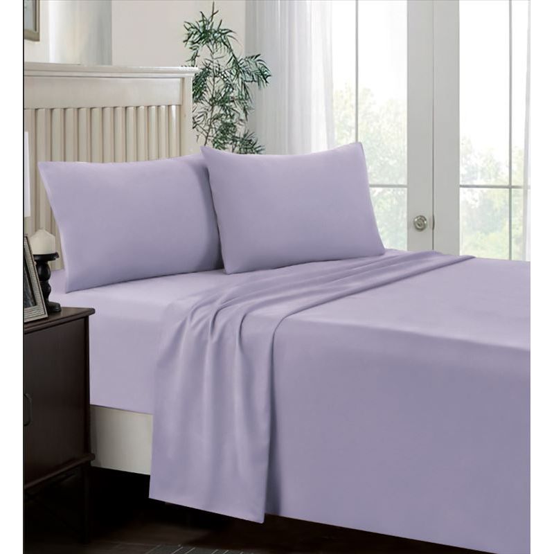 CASATEX - Juego de Sábanas 2 plazas 100% Algodón Lila