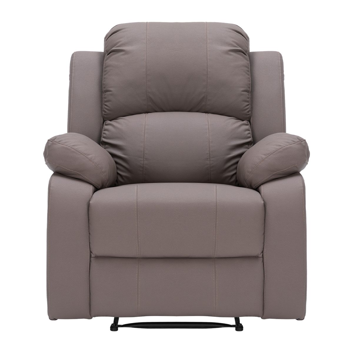 ELEMENT DESIGN - Berger Reclinable con Masajes Y Calefacción Cuero Marrón claro