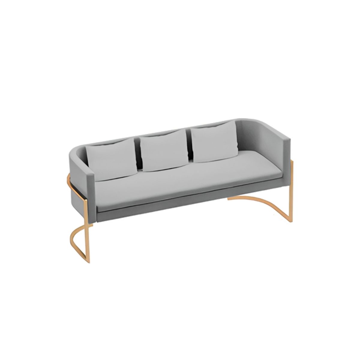 BARAKA HOME - Sofá Luxury Ohrid 3 Cuerpos - Gris claro