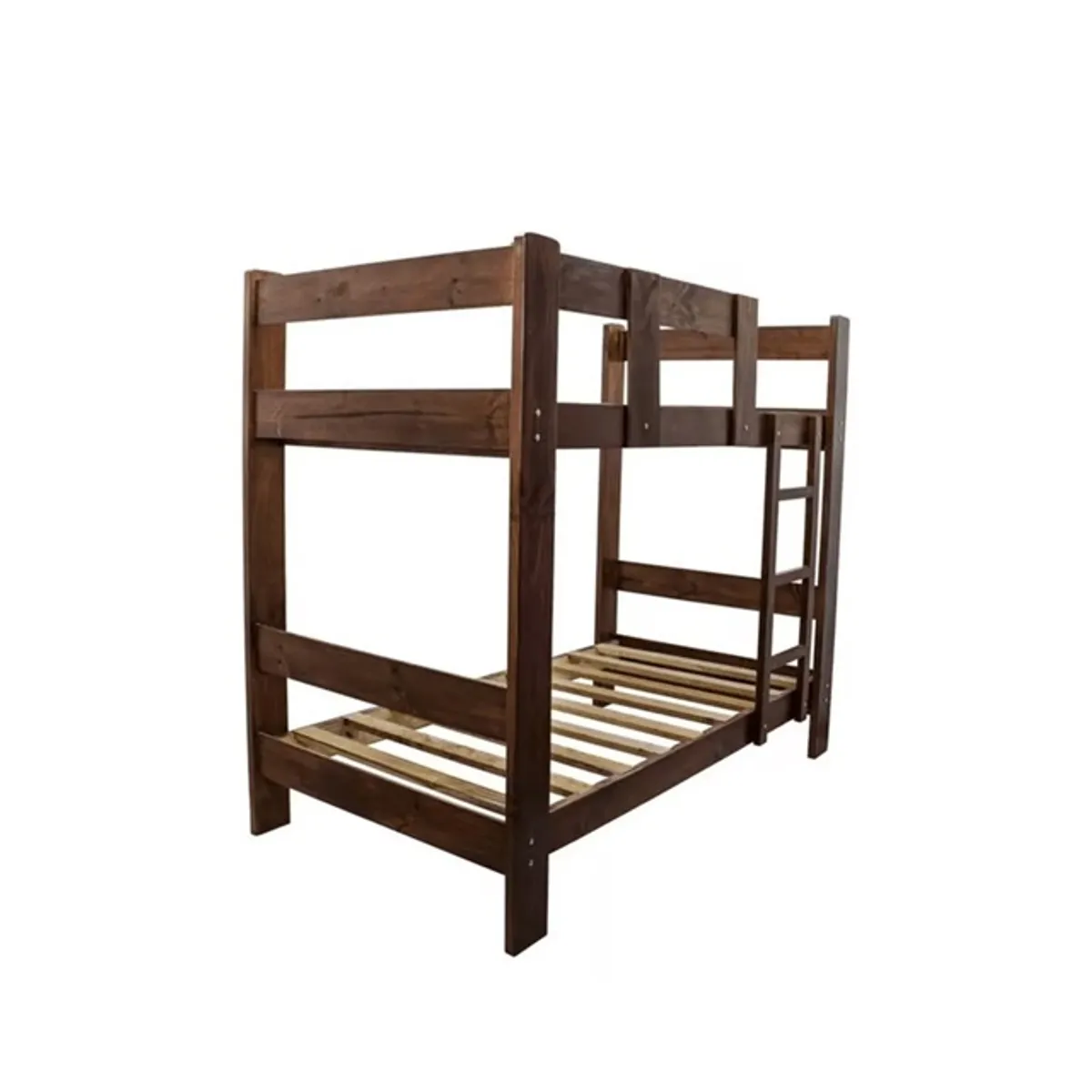 MUEBLES MACRUMO - Camarote 1.5 Plz  Pino de 1.5" x 5"+ Acabado color Chocolate