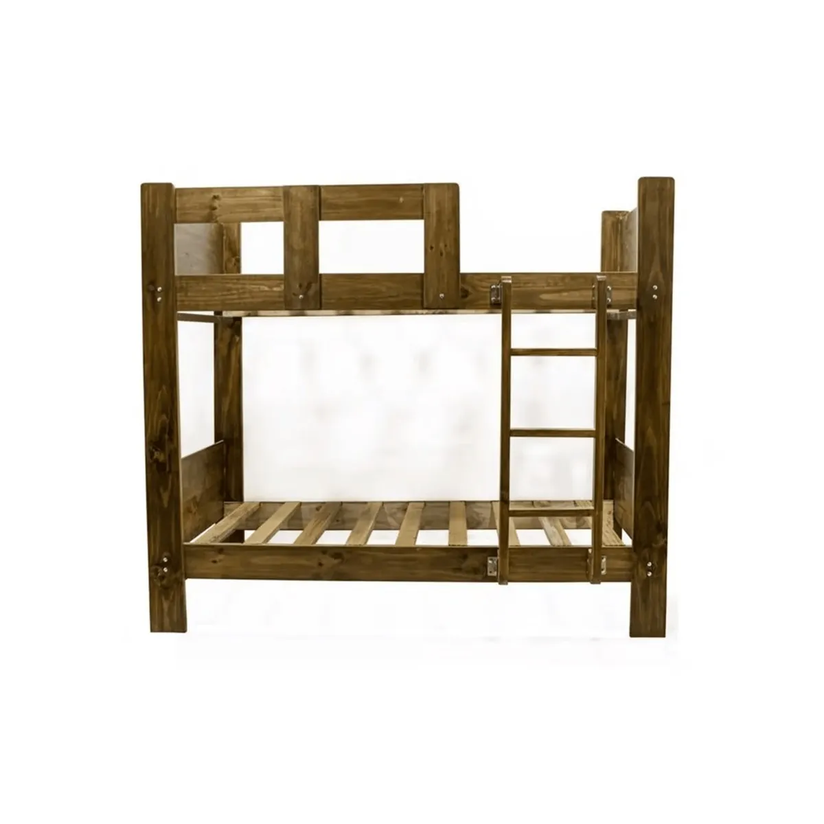 MUEBLES MACRUMO - Camarote 1.5 Plz  Pino de 1.5" x 5"+ Acabado color Chocolate