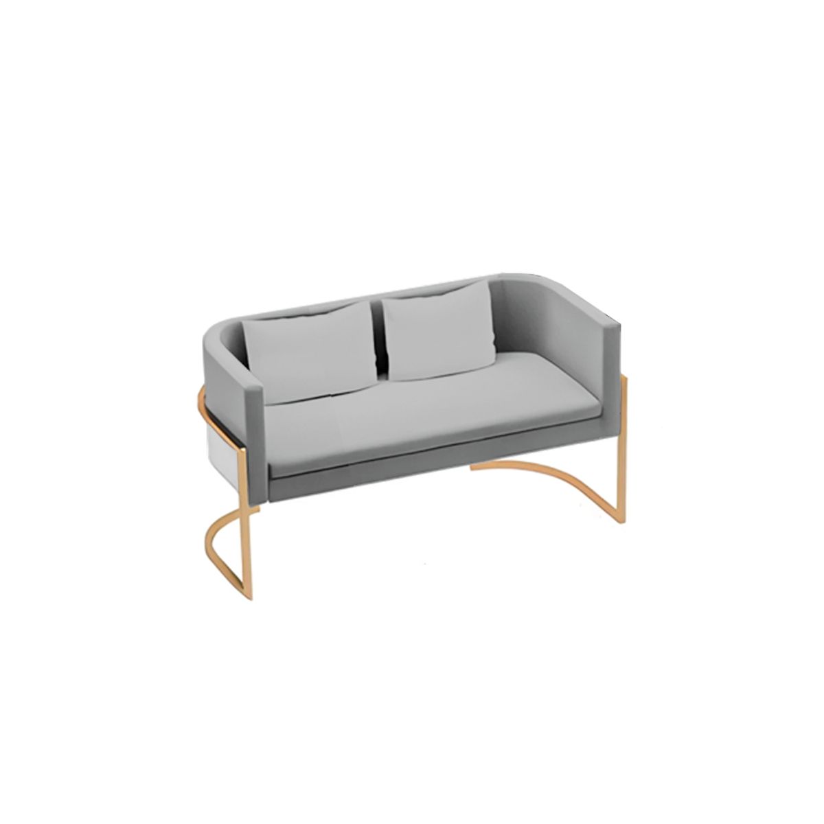 BARAKA HOME - Sofá Luxury Ohrid 2 Cuerpos - Gris claro