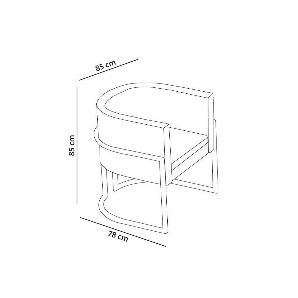 BARAKA HOME - Sofá Luxury Ohrid 1 Cuerpo - Gris oscuro