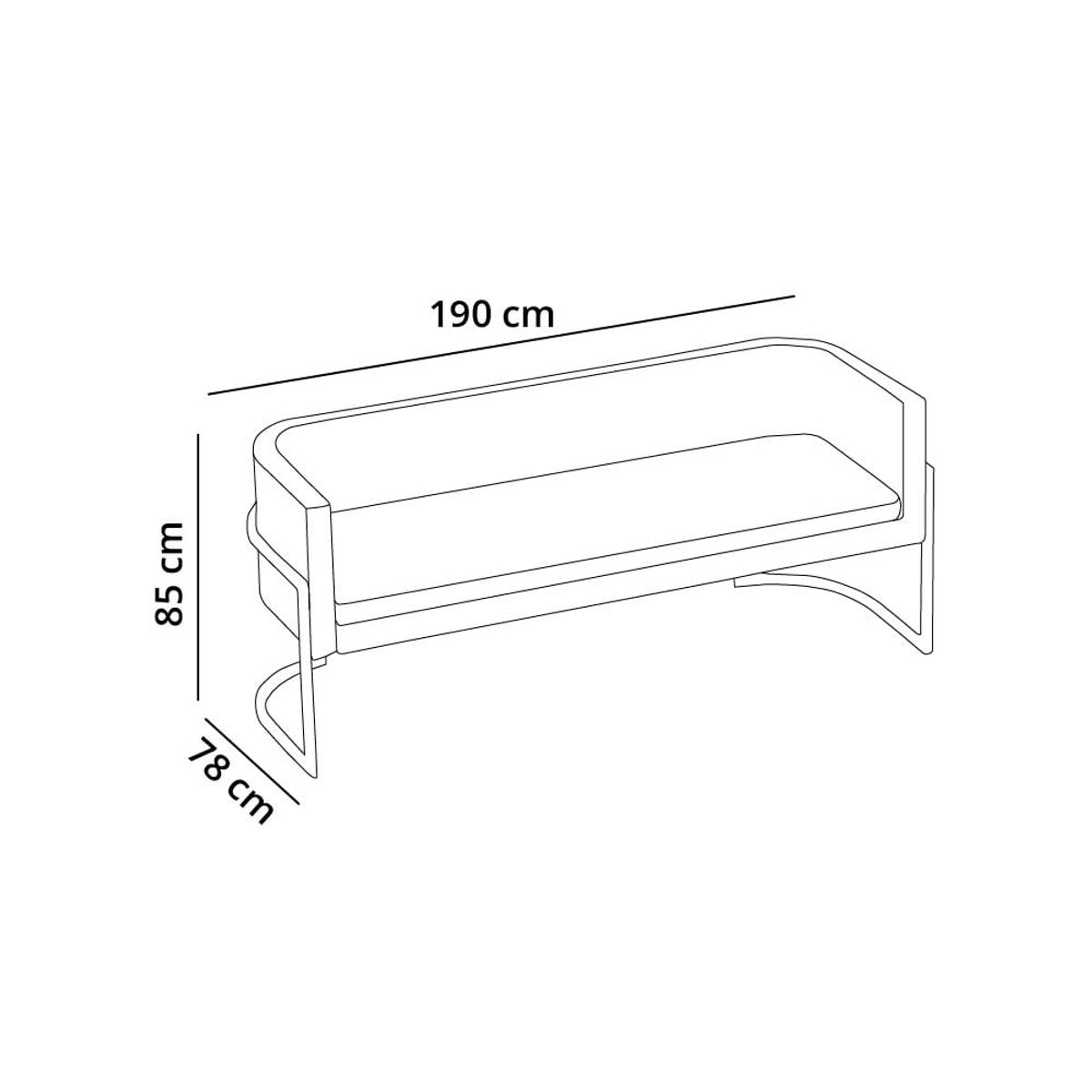 BARAKA HOME - Juego de sala 3 2 1 Luxury Ohrid - Gris claro