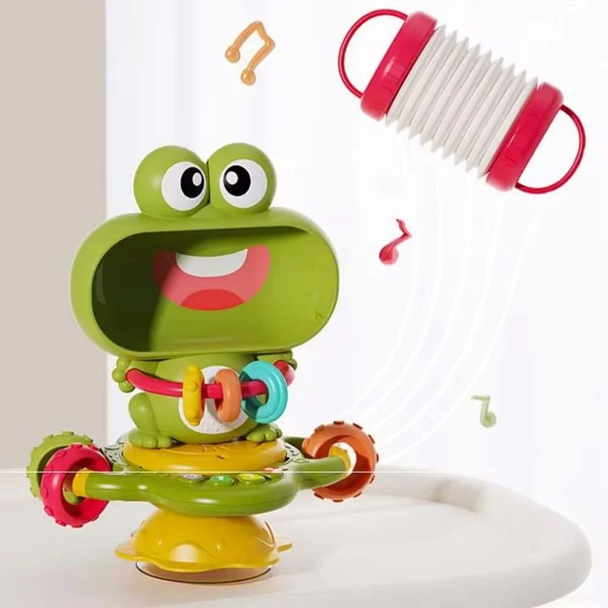 GENERICO - Sonajero Musical tipo Rana para Bebe Juguete Montessori